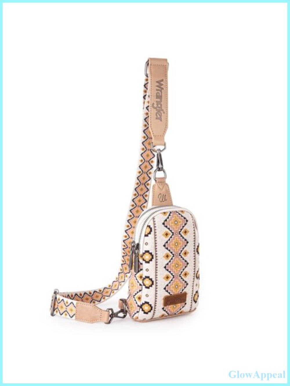Wrangler Aztec Sling Bag Crossbody Chest Bag Detachable Strap Women
